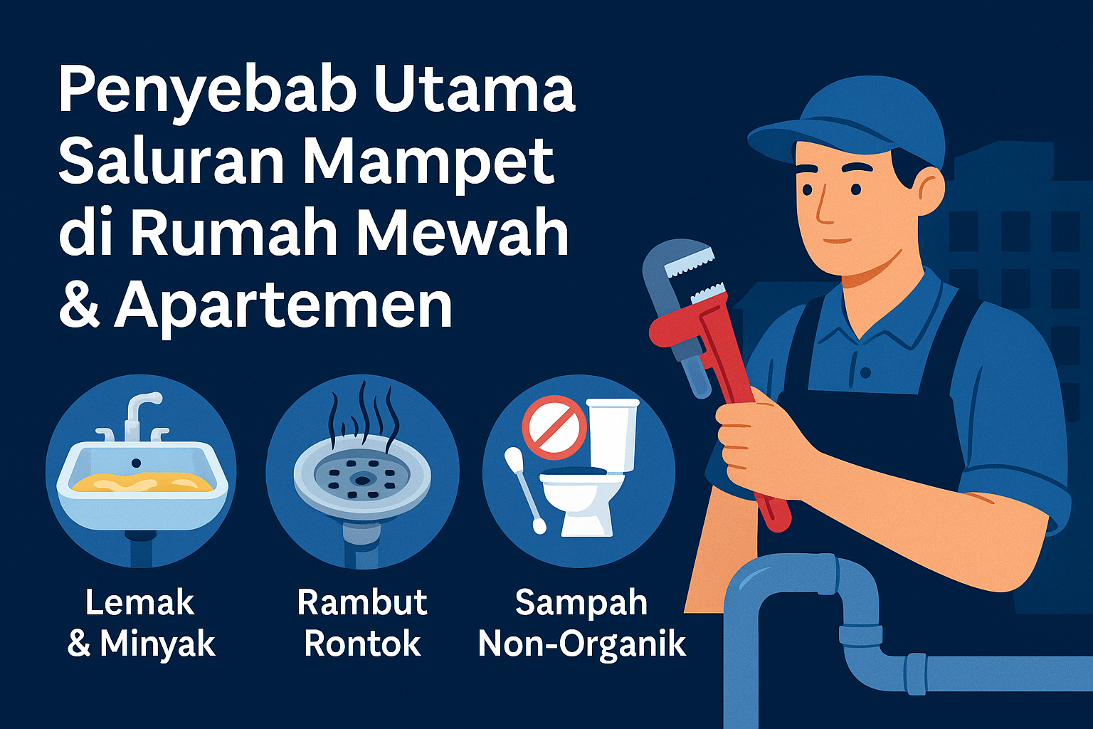 Penyebab Umum Saluran Mampet di Rumah Mewah & Apartemen